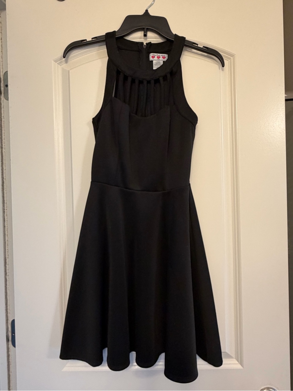 Black Sleeveless A-Line Mini Dress